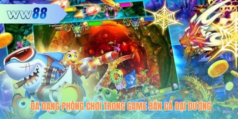 Đa dạng phòng chơi trong game