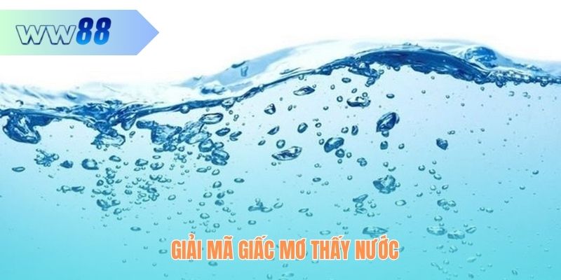 Giải mã giấc mơ thấy nước