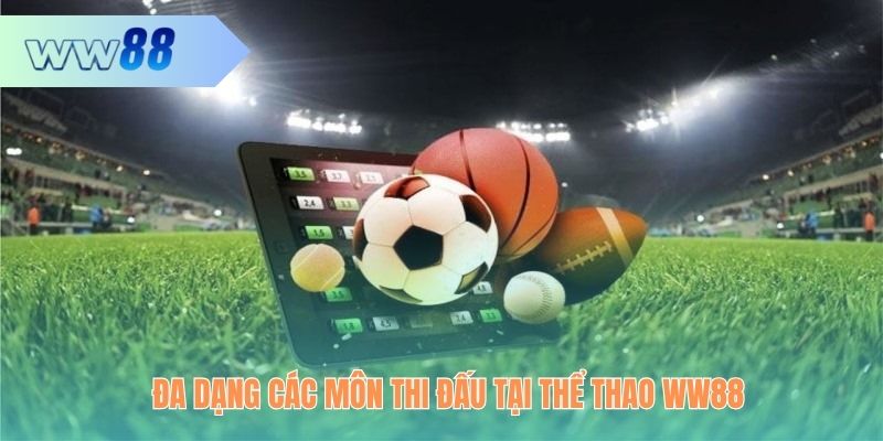 Đa dạng các môn thi đấu tại thể thao WW88
